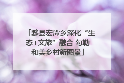 黟县宏潭乡深化“生态+文旅”融合 勾勒和美乡村新图景